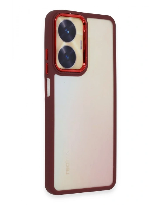 Newface Realme C55 Kılıf Dora Kapak - Kırmızı