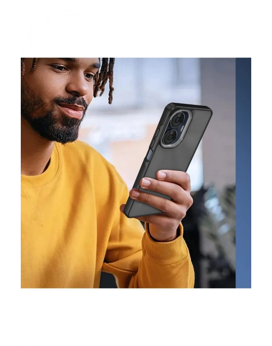 Newface Realme C55 Kılıf Elegant Kapak - Siyah