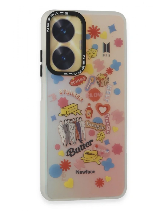 Newface Realme C55 Kılıf Estoril Desenli Kapak - Estoril - 16