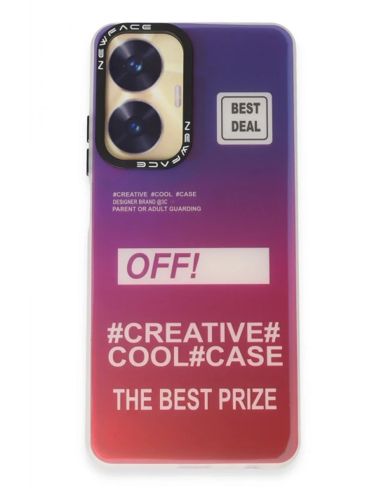 Newface Realme C55 Kılıf Estoril Desenli Kapak - Estoril - 9