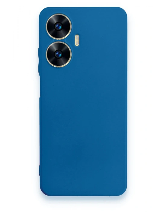 Newface Realme C55 Kılıf First Silikon - Mavi