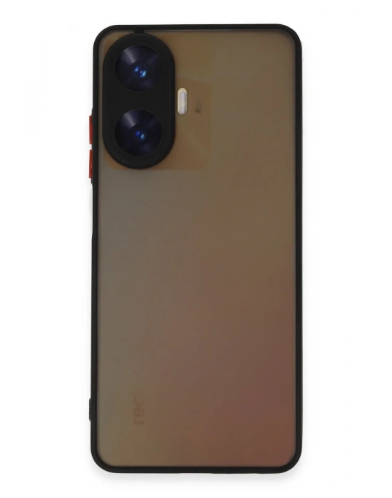 Newface Realme C55 Kılıf Montreal Silikon Kapak - Siyah