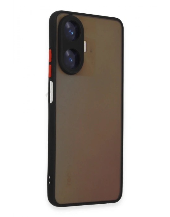 Newface Realme C55 Kılıf Montreal Silikon Kapak - Siyah