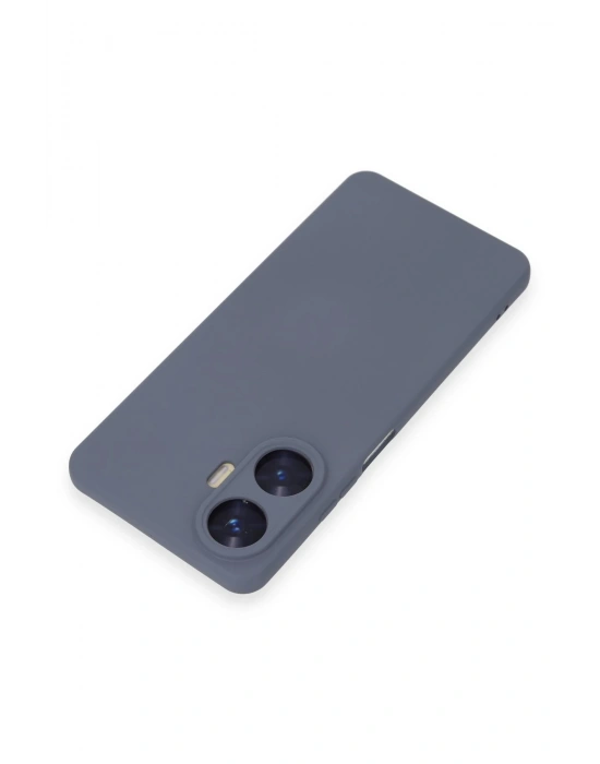 Newface Realme C55 Kılıf Nano içi Kadife Silikon - Gri