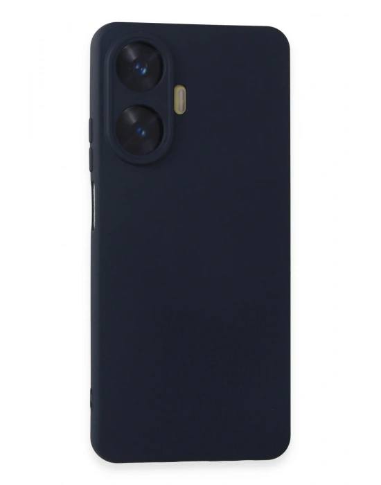 Newface Realme C55 Kılıf Nano içi Kadife Silikon - Lacivert