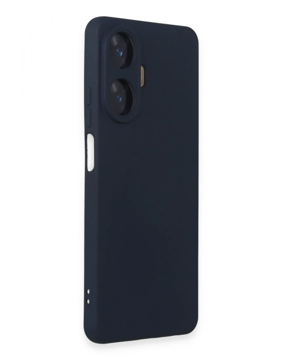 Newface Realme C55 Kılıf Nano içi Kadife Silikon - Lacivert
