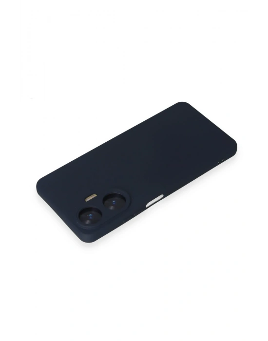 Newface Realme C55 Kılıf Nano içi Kadife Silikon - Lacivert