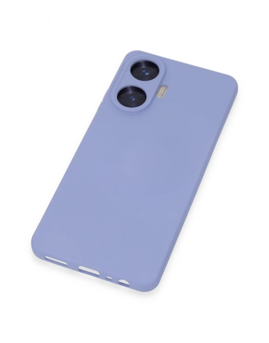 Newface Realme C55 Kılıf Nano içi Kadife Silikon - Lila