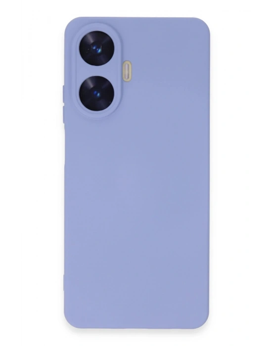 Newface Realme C55 Kılıf Nano içi Kadife Silikon - Lila