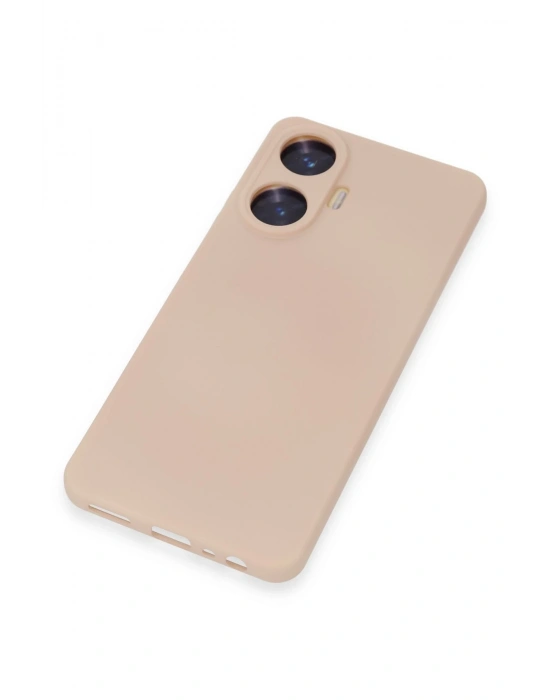 Newface Realme C55 Kılıf Nano içi Kadife Silikon - Pudra