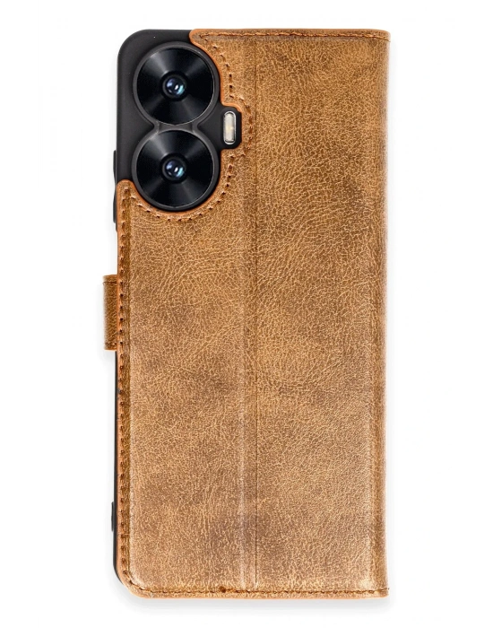 Newface Realme C55 Kılıf Trend S Plus Kapaklı Kılıf - Taba