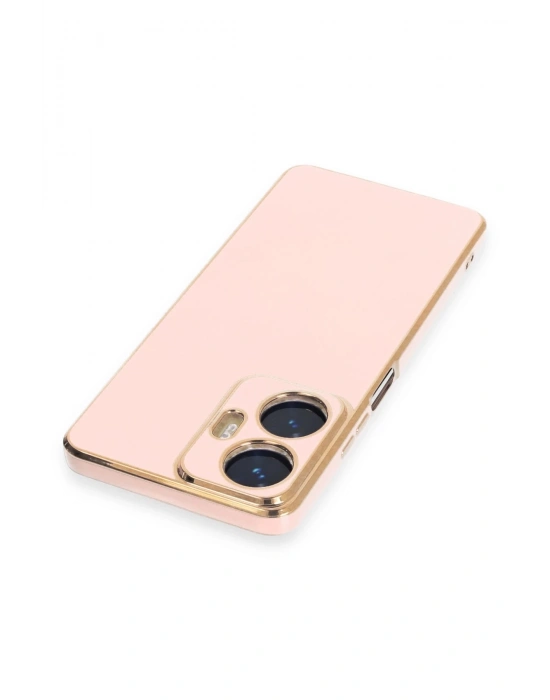 Newface Realme C55 Kılıf Volet Silikon - Pembe