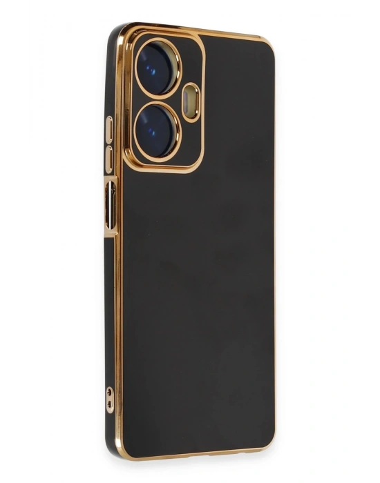 Newface Realme C55 Kılıf Volet Silikon - Siyah