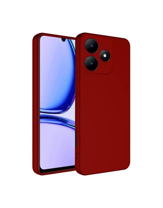 Newface Realme C61 Kılıf First Silikon - Kırmızı