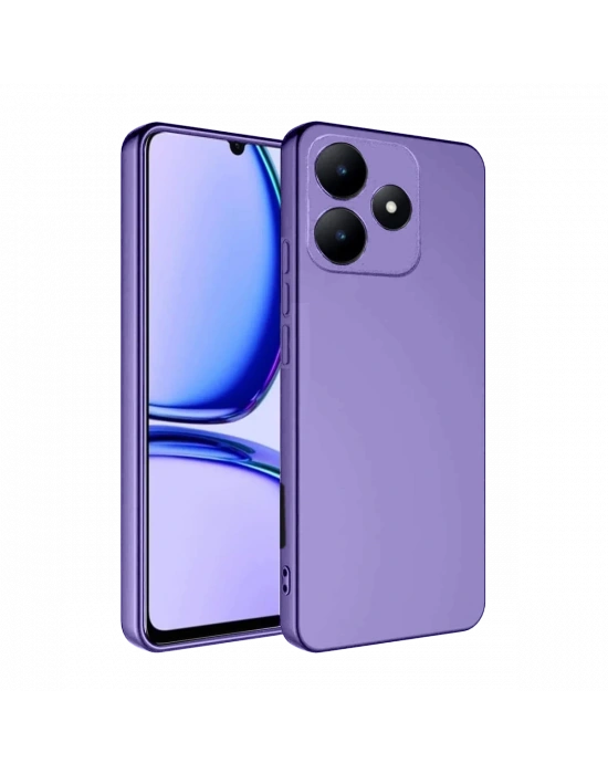 Newface Realme C61 Kılıf First Silikon - Lila