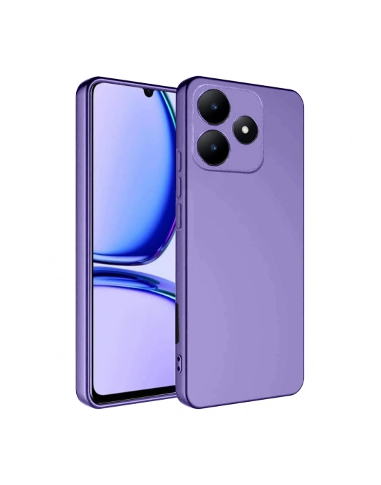 Newface Realme C61 Kılıf First Silikon - Lila