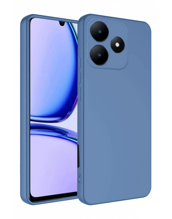 Newface Realme C61 Kılıf First Silikon - Mavi