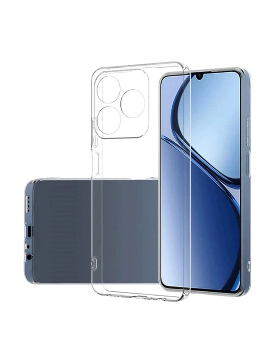 Newface Realme C61 Kılıf Lüx Şeffaf Silikon