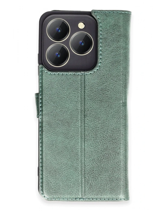 Newface Realme C63 Kılıf Trend S Plus Kapaklı Kılıf - Yeşil