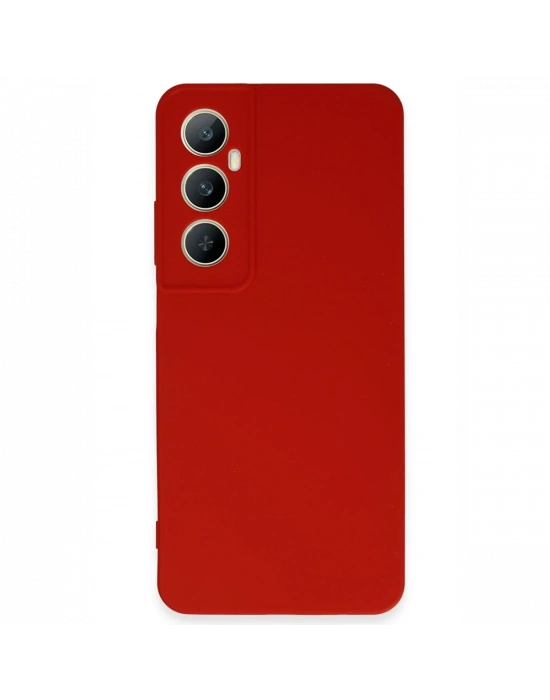 Newface Realme C65 Kılıf First Silikon - Kırmızı