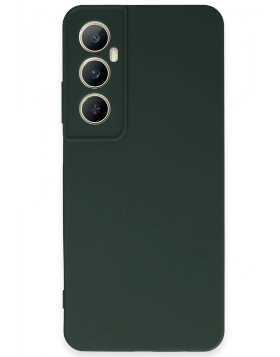 Newface Realme C65 Kılıf First Silikon - Koyu Yeşil