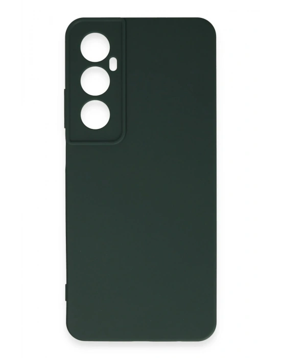 Newface Realme C65 Kılıf First Silikon - Koyu Yeşil