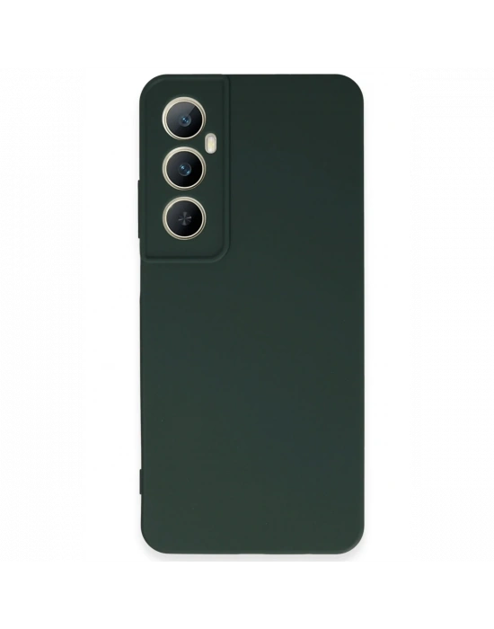 Newface Realme C65 Kılıf First Silikon - Koyu Yeşil