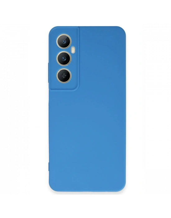 Newface Realme C65 Kılıf First Silikon - Mavi