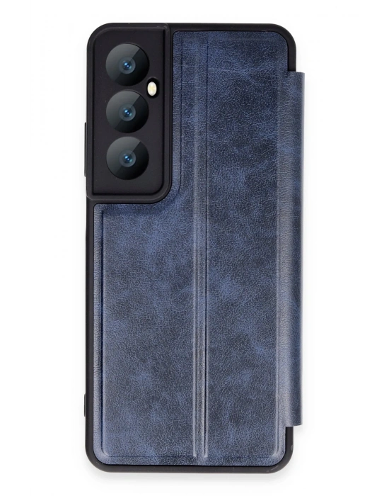 Newface Realme C65 Kılıf Flip Cover - Lacivert