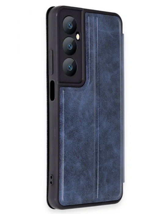Newface Realme C65 Kılıf Flip Cover - Lacivert