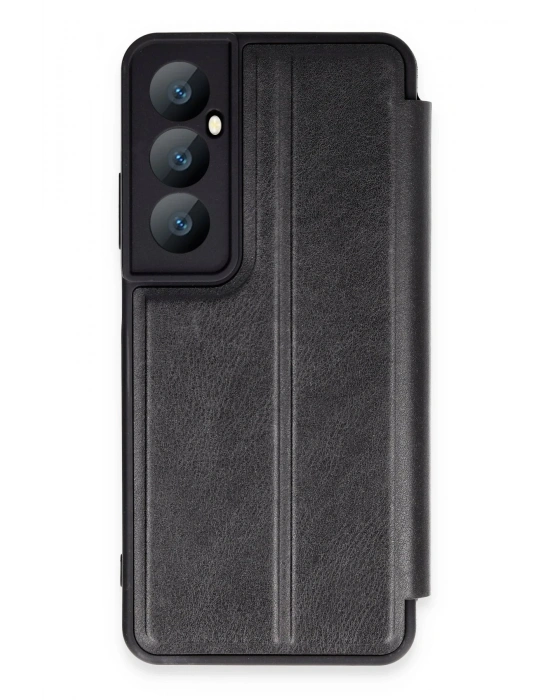 Newface Realme C65 Kılıf Flip Cover - Siyah