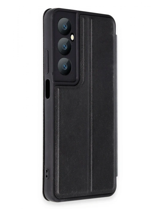 Newface Realme C65 Kılıf Flip Cover - Siyah