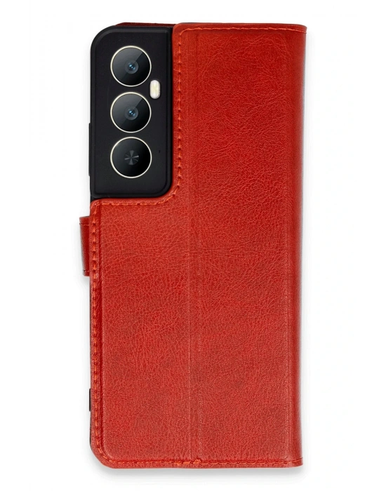 Newface Realme C65 Kılıf Trend S Plus Kapaklı Kılıf - Kırmızı