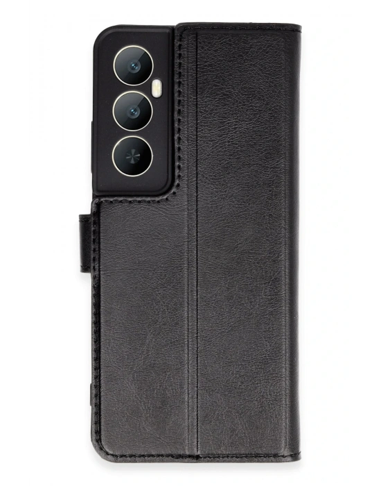 Newface Realme C65 Kılıf Trend S Plus Kapaklı Kılıf - Siyah