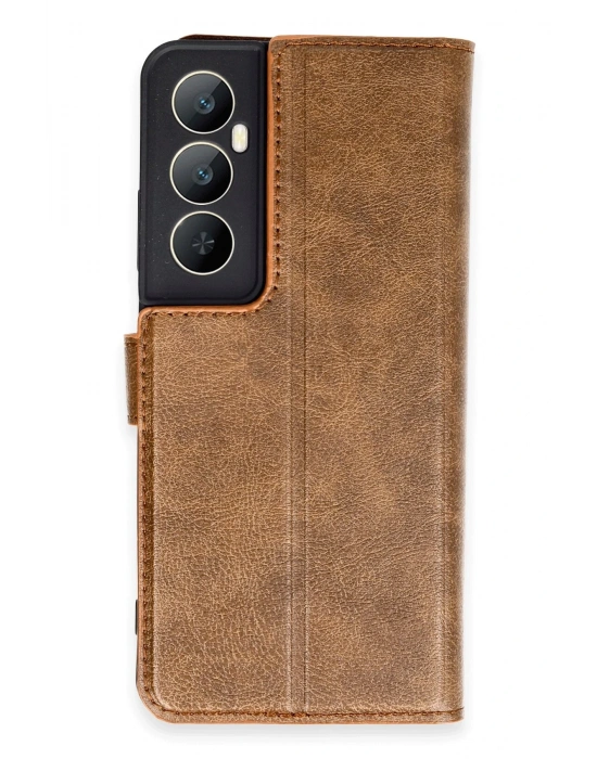 Newface Realme C65 Kılıf Trend S Plus Kapaklı Kılıf - Taba