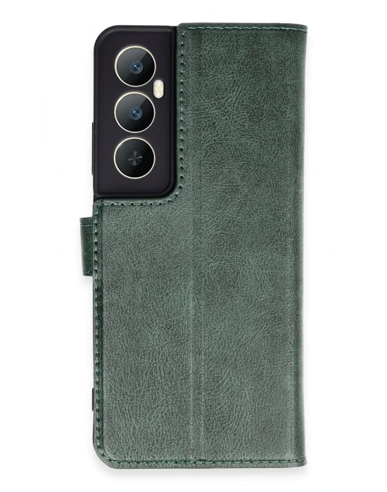 Newface Realme C65 Kılıf Trend S Plus Kapaklı Kılıf - Yeşil