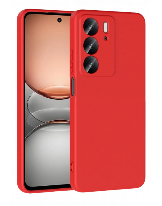 Newface Realme C75 4G First Silikon - Kırmızı