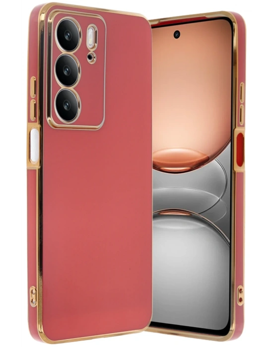 Newface Realme C75 4G Kılıf Volet Silikon - Kırmızı