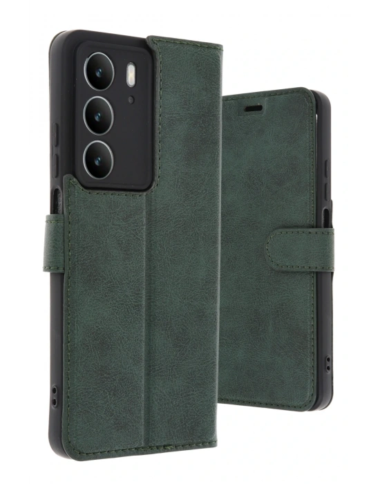 Newface Realme C75 4G Trend S Plus Kapaklı Kılıf - Koyu Yeşil