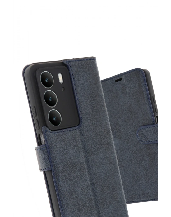 Newface Realme C75 4G Trend S Plus Kapaklı Kılıf - Lacivert