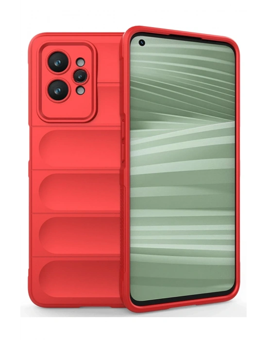 Newface Realme GT2 Pro 5G Kılıf Optimum Silikon - Kırmızı