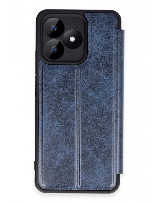 Newface Realme Note 50 4G Kılıf Flip Cover - Lacivert