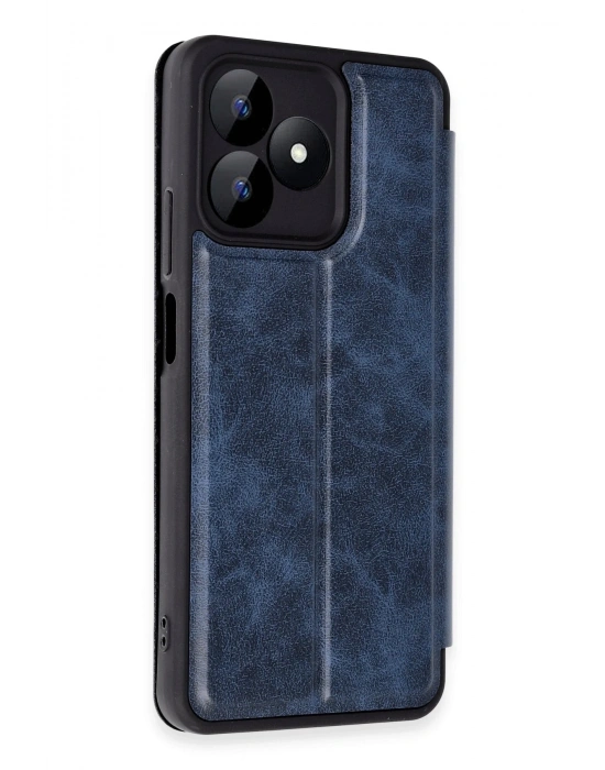 Newface Realme Note 50 4G Kılıf Flip Cover - Lacivert