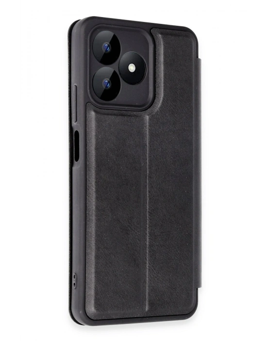Newface Realme Note 50 4G Kılıf Flip Cover - Siyah