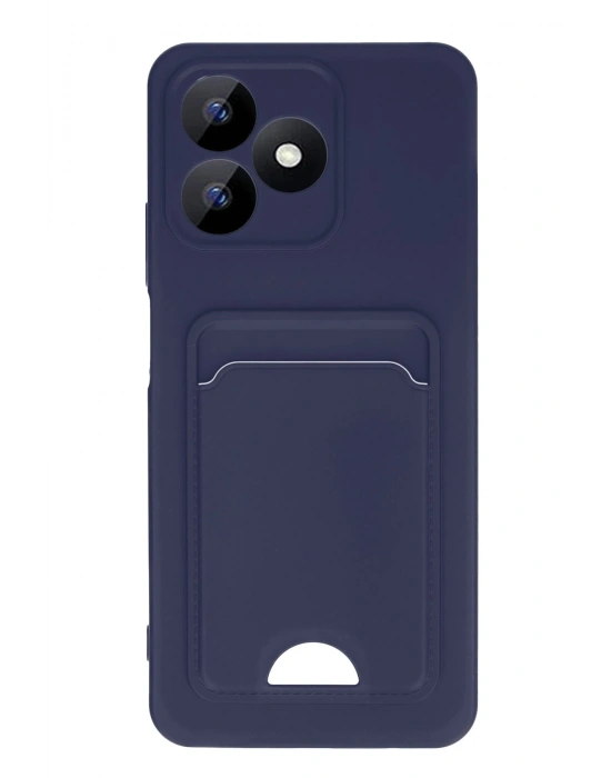 Newface Realme Note 50 4G Kılıf Kelvin Kartvizitli Silikon - Lacivert