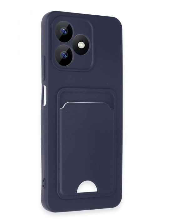 Newface Realme Note 50 4G Kılıf Kelvin Kartvizitli Silikon - Lacivert