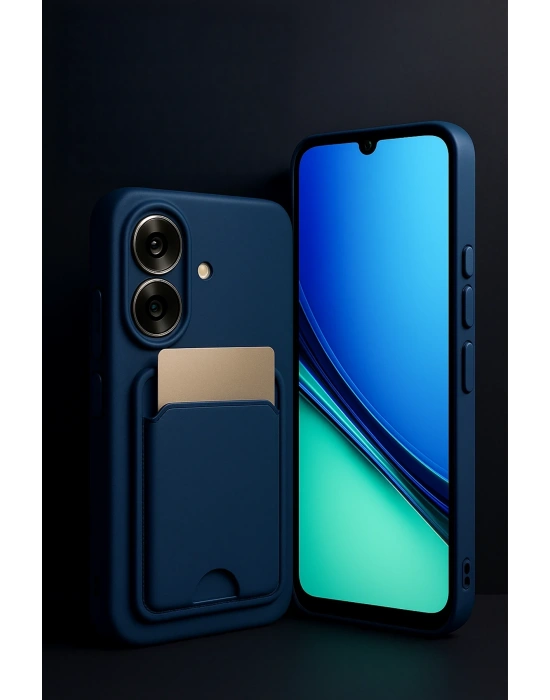 Newface Realme Note 60 Kelvin Kartvizitli Silikon - Derin Mor