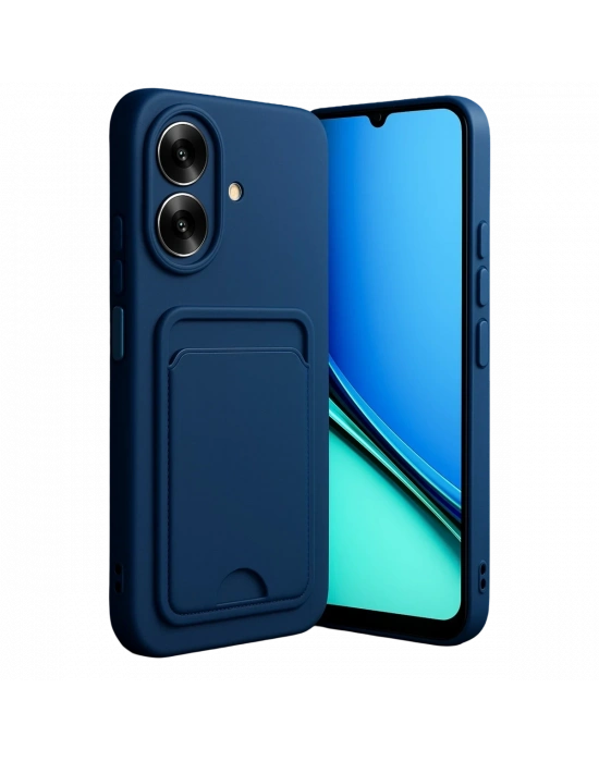 Newface Realme Note 60 Kelvin Kartvizitli Silikon - Lacivert