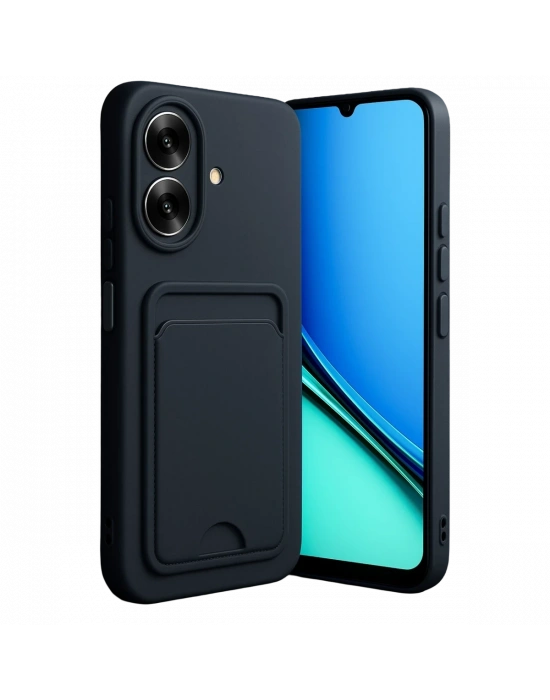 Newface Realme Note 60 Kelvin Kartvizitli Silikon - Siyah