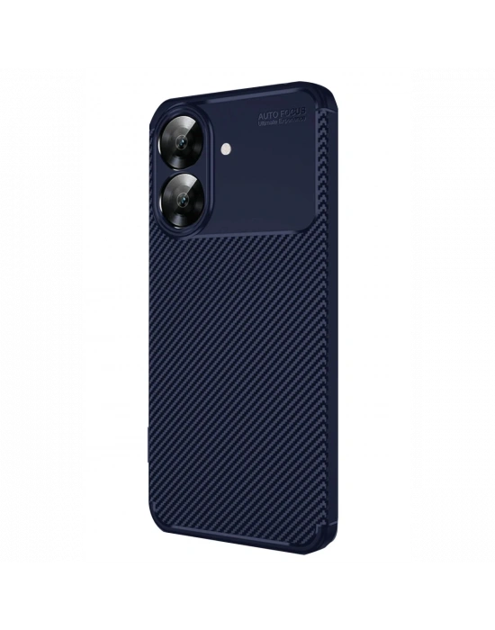 Newface Realme Note 60 Kılıf Auto Focus Karbon Kapak - Lacivert